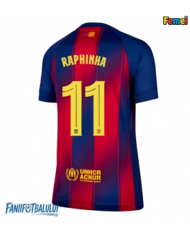 Barcelona Raphinha Belloli #11 Tricou Fotbal Replică 2025-26 Femei Acasa